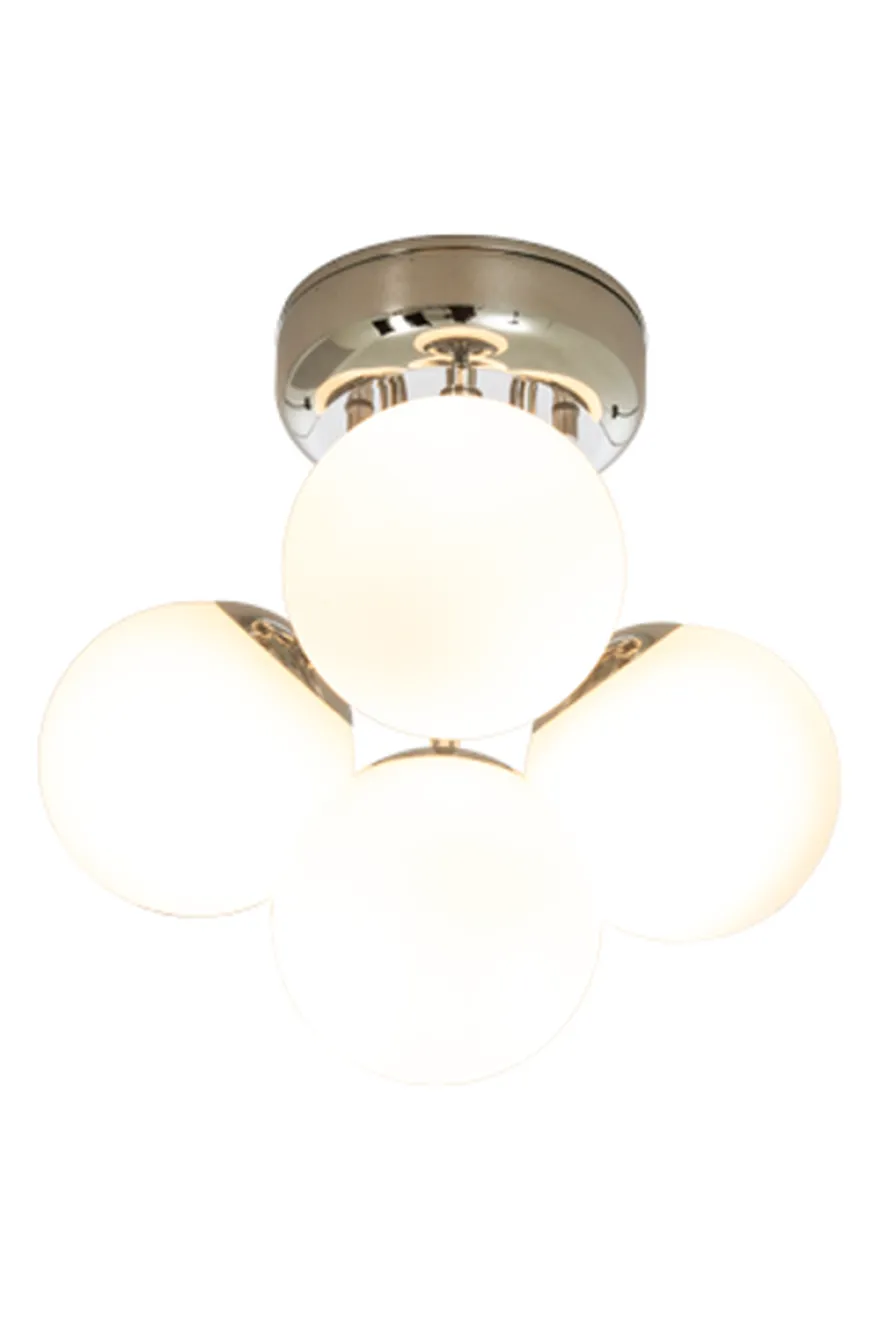 Nicosia taklampe baderom IP44 - Hvit/Krom
