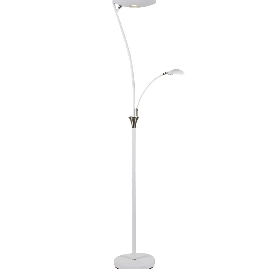 Nora gulvlampe m/lesearm 25+5W 180 cm 3000 Kelvin - Dimbar