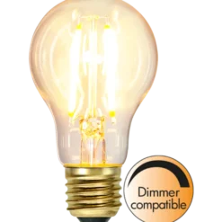 Normal E27 Filament LED 7W 2100K 60 mm dimbar - Klar