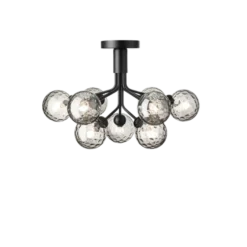 Nuura Apiales 9 ceiling svart/optic glass