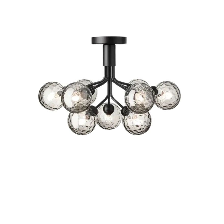 Nuura Apiales 9 ceiling svart/optic glass
