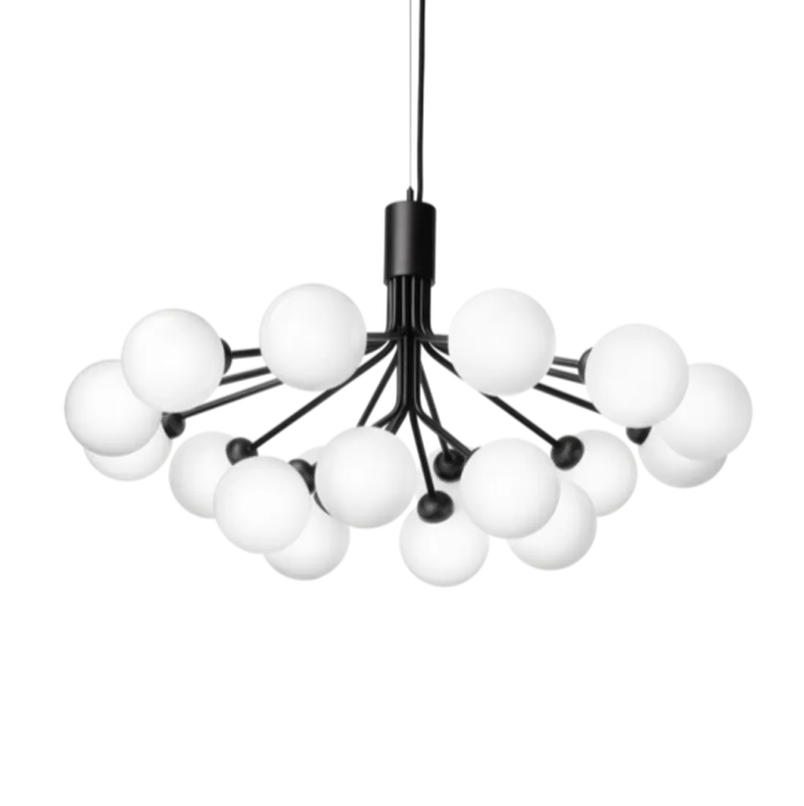 Nuura Apiales 18 satin svart/opal