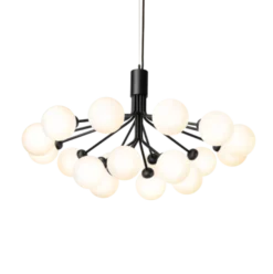Nuura Apiales 18 satin svart/opal