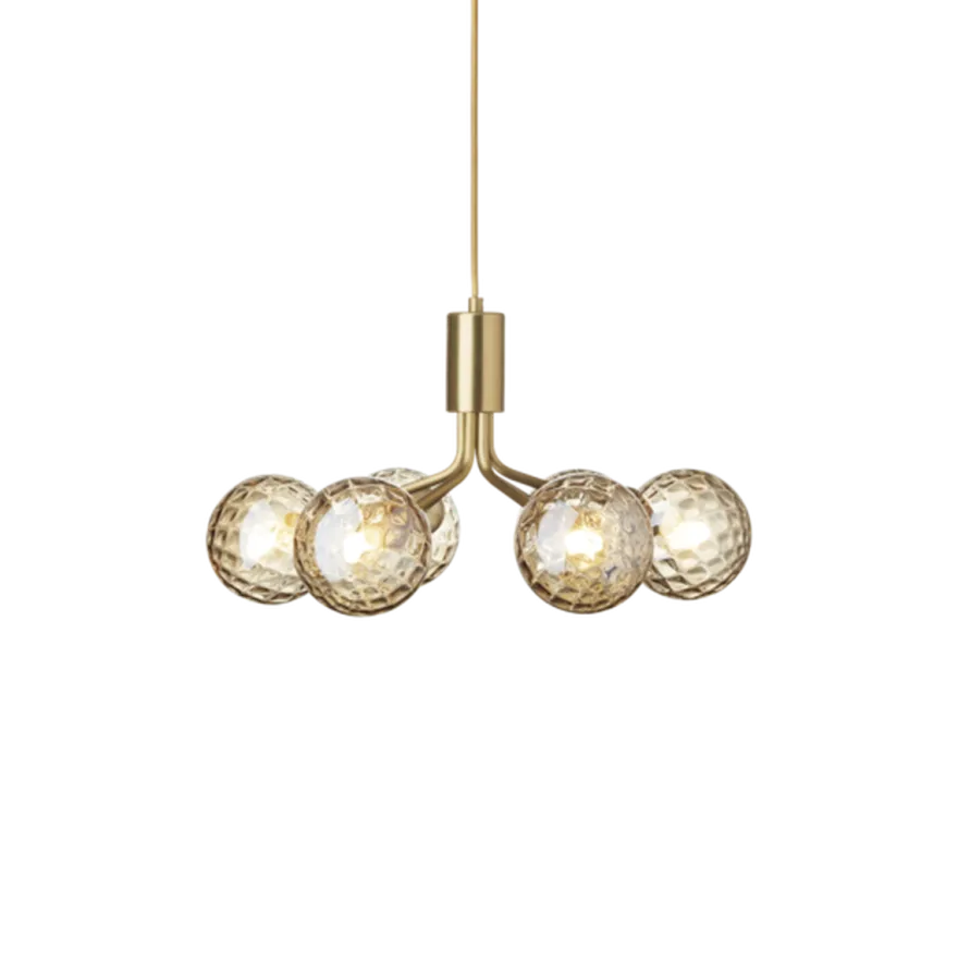 Nuura Apiales 6 taklampe messing / optic gold