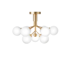 Nuura Apiales 9 taklampe messing/opal