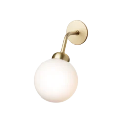 Nuura Apiales vegglampe - direkte montering - messing/Opal