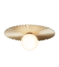 Nuura Liila Muuse vegglampe/taklampe - medium - Messing / opal
