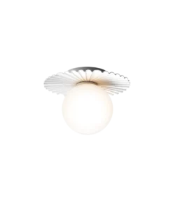Nuura Liila Muuse vegglampe/taklampe - small - Hvit / opal