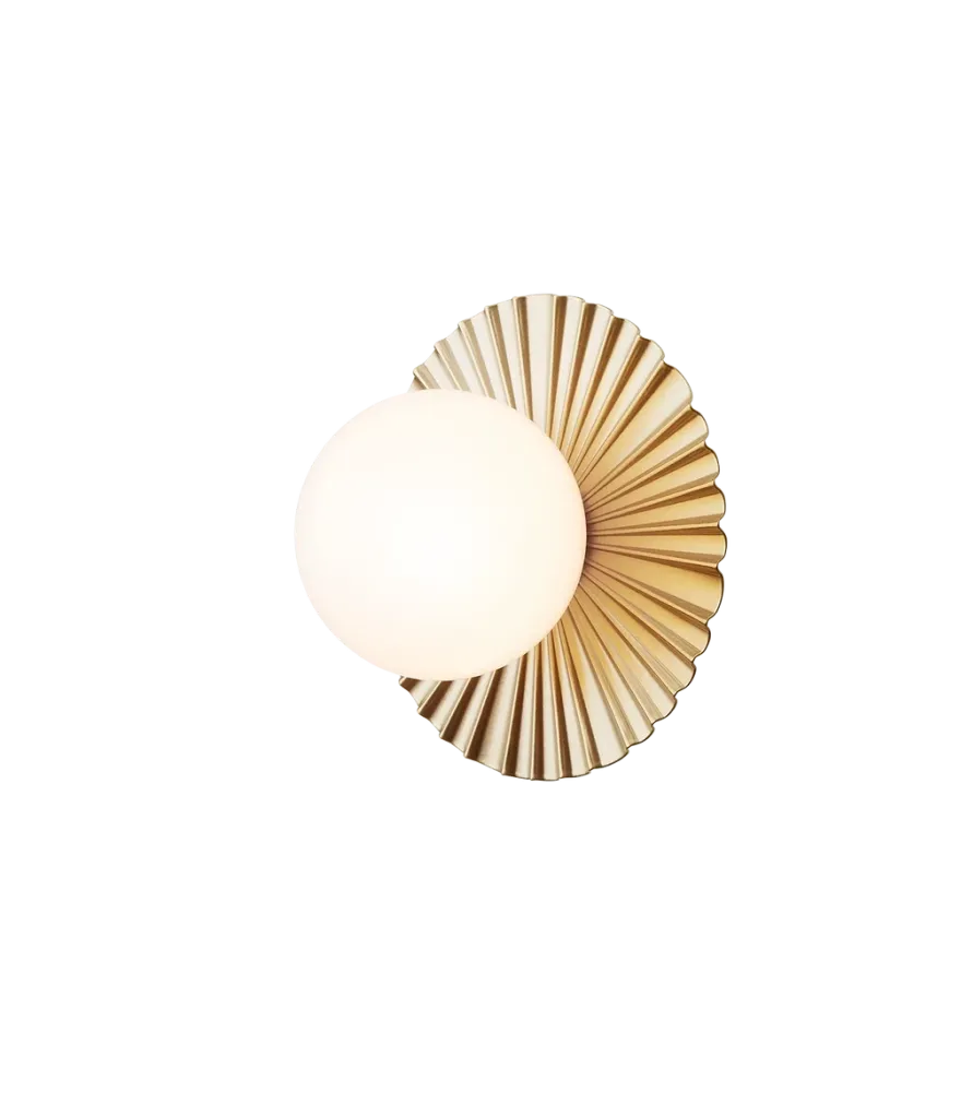 Nuura Liila Muuse vegglampe/taklampe - small - nordic gold / opal