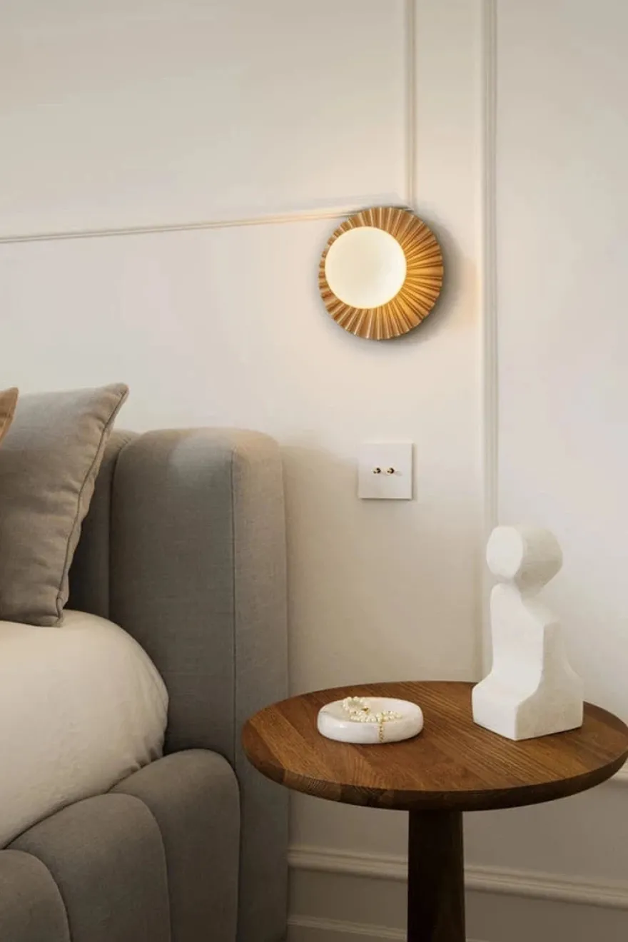 Nuura Liila Muuse vegglampe/taklampe - small - nordic gold / opal