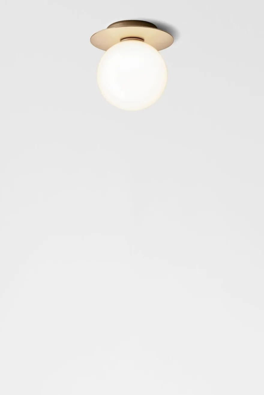 Nuura Liila 1 vegglampe/taklampe - medium - nordic gold / opal