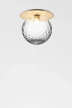 Nuura Liila 1 vegglampe/taklampe - large - nordic gold / optikk