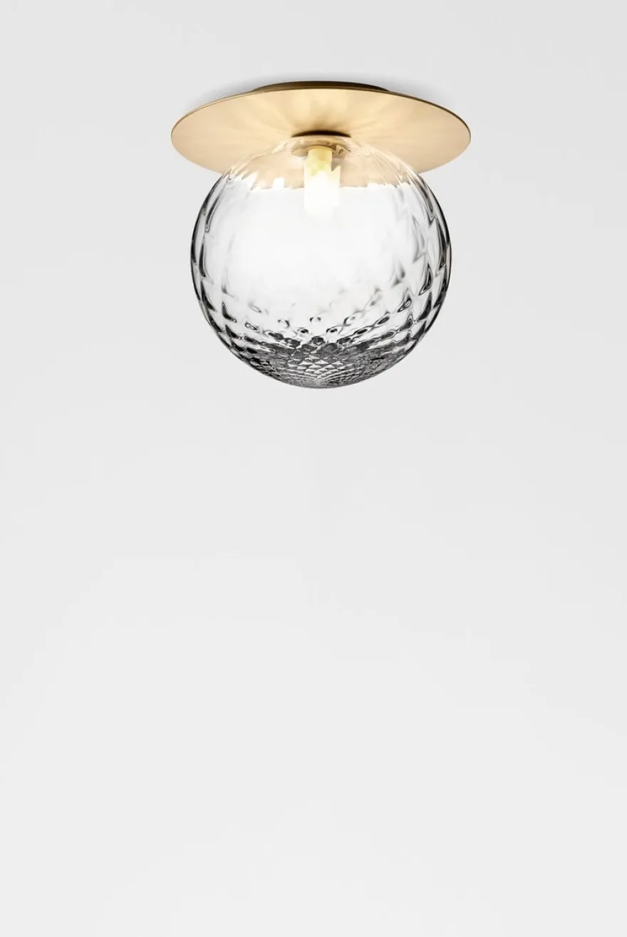 Nuura Liila 1 vegglampe/taklampe - large - nordic gold / optikk