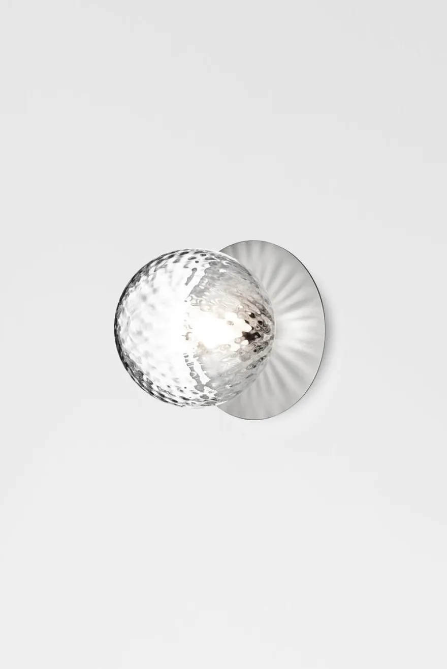 Nuura Liila 1 vegglampe/taklampe - medium - light silver / optikk