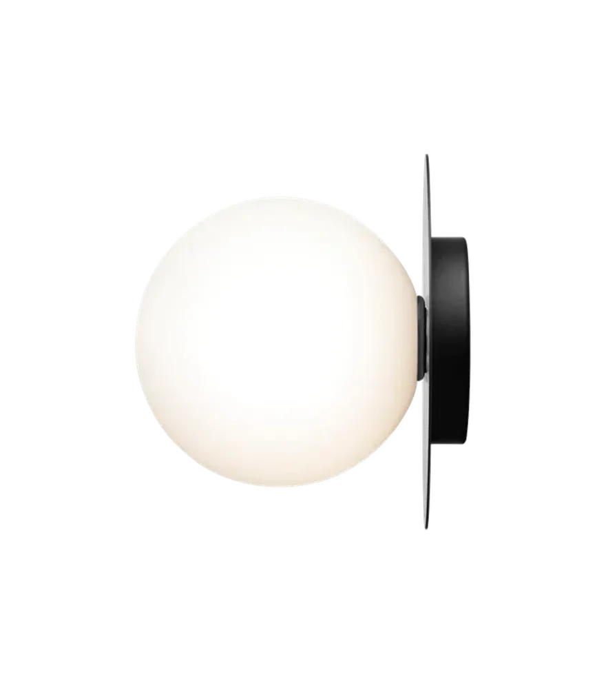 Nuura Liila 1 vegglampe/taklampe - large - svart / opal