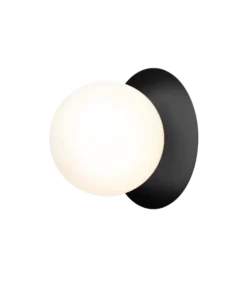 Nuura Liila 1 vegglampe/taklampe - large - svart / opal