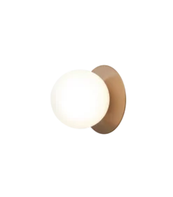 Nuura Liila 1 vegglampe/taklampe - medium - bronse/opal