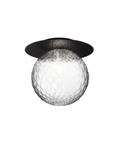 Nuura Liila 1 vegglampe/taklampe - large - svart / optikk