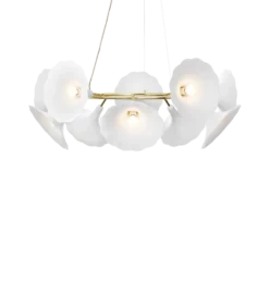 Nuura Petalii 10 taklampe Hvit/messing