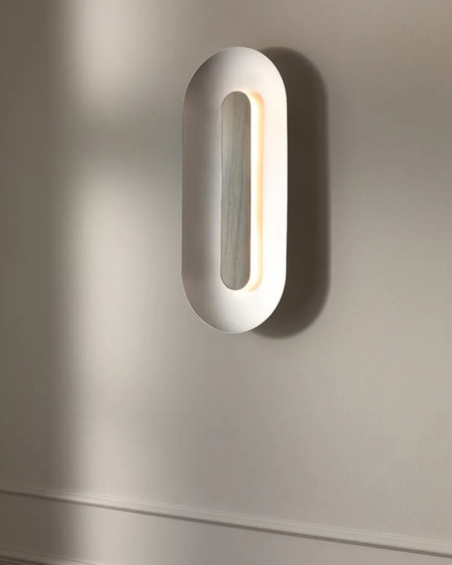 Nuura Sasi Large vegglampe - Sølv