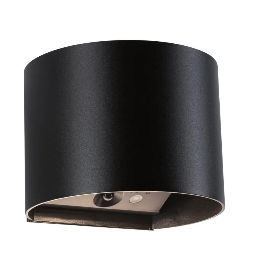 Nyara rund oppladbar vegglampe opp/ned lys med sensor