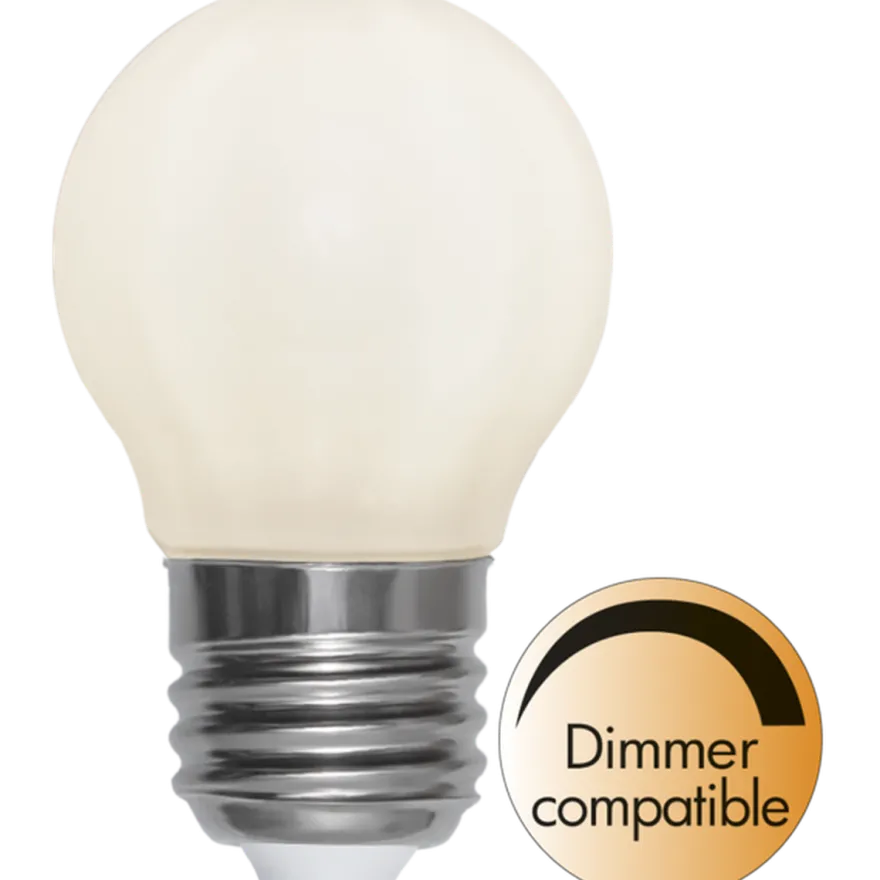 Opalhvit dimbar E27 LED 4,5 cm H7,8 cm