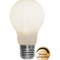 Opalhvit dimbar E27 LED 5W 60mm