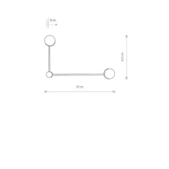Orbit 2 vegglampe 20/40 - Hvit