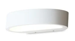 Ovali vegglampe LED - Hvit