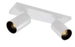 OZ K2 taklampe med 2 spotter - hvit/Svart