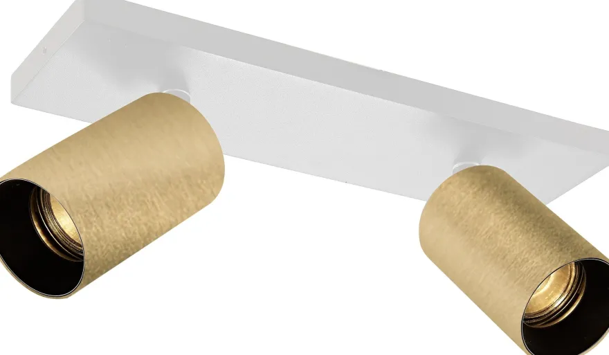 OZ K2 taklampe med 2 spotter - hvit/Svart