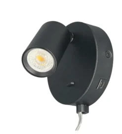 Oz mini K1 vegglampe med USB C GU10 mini