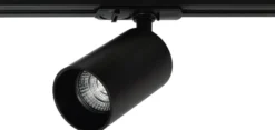 Oz spotskinne 5 spotter 2 meter - Svart/Gull
