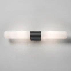 Padova vegglampe for baderom IP44 G9 - Svart/Opal