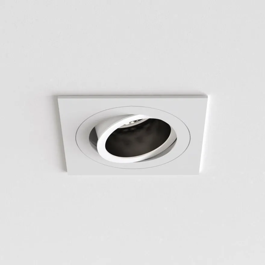 Pinhole Slimline Square justerbar spot GU10 - Hvit
