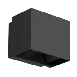 Plaza vegglampe utendørs opp/ned 10W IP65 3000 Kelvin - Svart