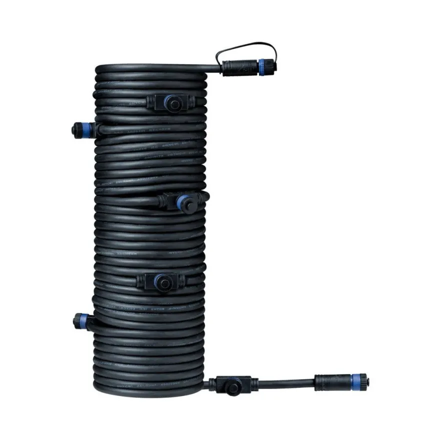 Plug & Shine 15 meter kabel med 7 utganger