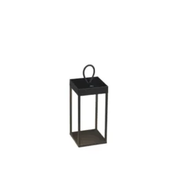 Ravello lanterne 30 cm oppladbar IP54 utendørs - Svart