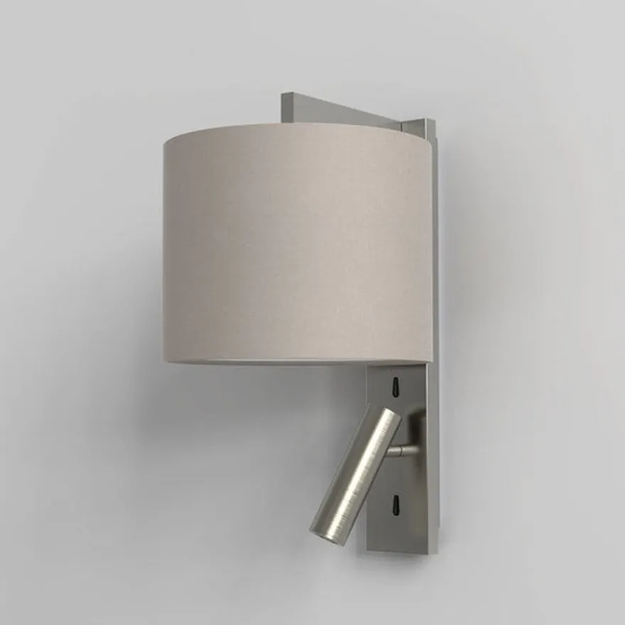 Ravello LED Reader vegglampe rund skjerm