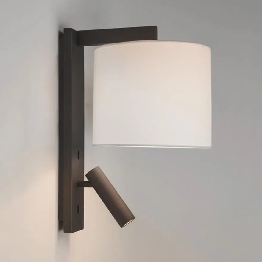 Ravello LED Reader vegglampe rund skjerm