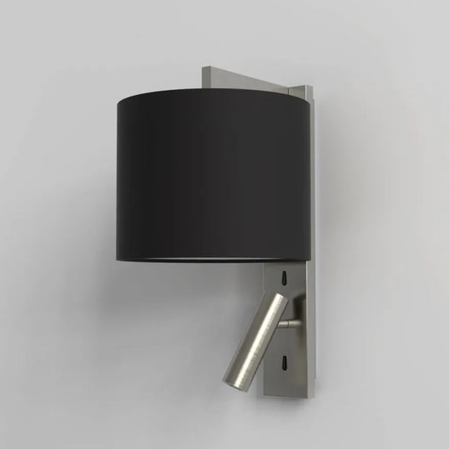 Ravello LED Reader vegglampe rund skjerm
