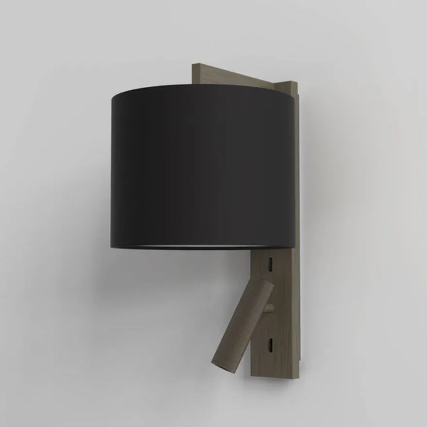 Ravello LED Reader vegglampe rund skjerm