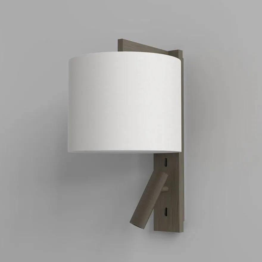 Ravello LED Reader vegglampe rund skjerm