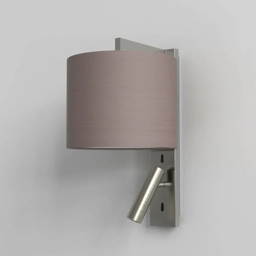 Ravello LED Reader vegglampe rund skjerm