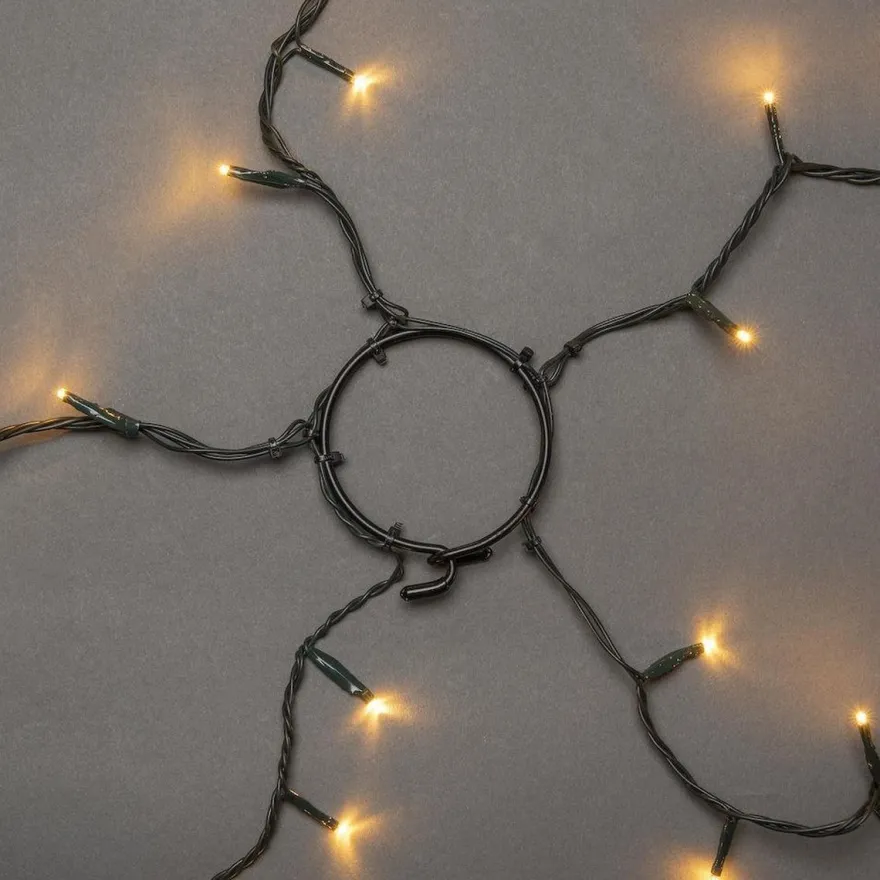 Ring slynge for juletre 5x50 LED 300 cm - Amber