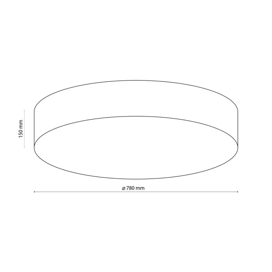 Rondo taklampe 78 cm