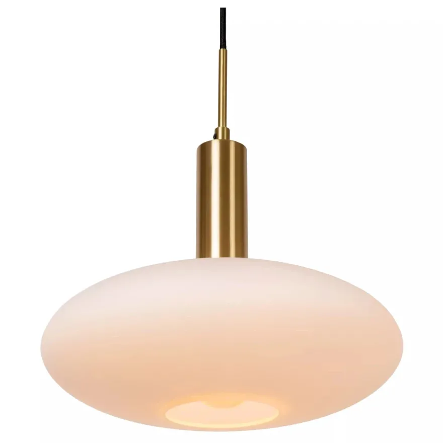 Singala takpendel 30 cm - Svart/Opal/Messingfarget