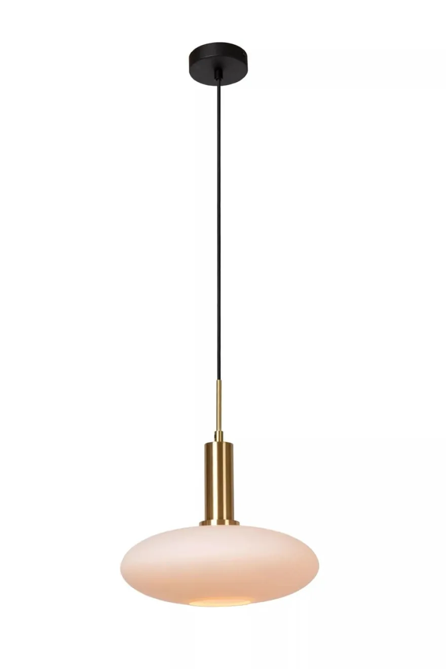 Singala takpendel 30 cm - Svart/Opal/Messingfarget