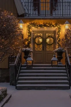 Slynge 19 meter - 120 minilys LED utendørs IP44 - Varmhvit (Amber)