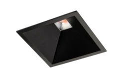Soft Square innfelt downlight 12W 3000K RA98 dimbar - Svart